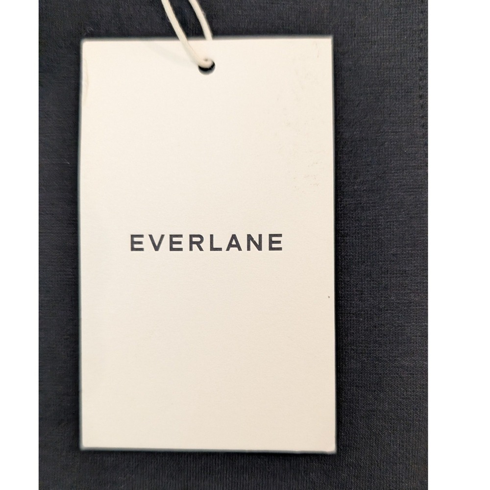 Everlane The Dream Shift Dress Womens Medium Black NEW LBD Quiet Luxury - Picture 8 of 11